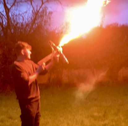 A flame thrower project photo